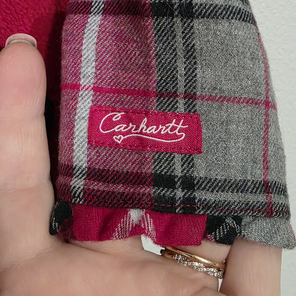 Carhartt Set: Vest, Plaid Shirt, Black Corduroy Pants 12m NWOT - Picture 5 of 11